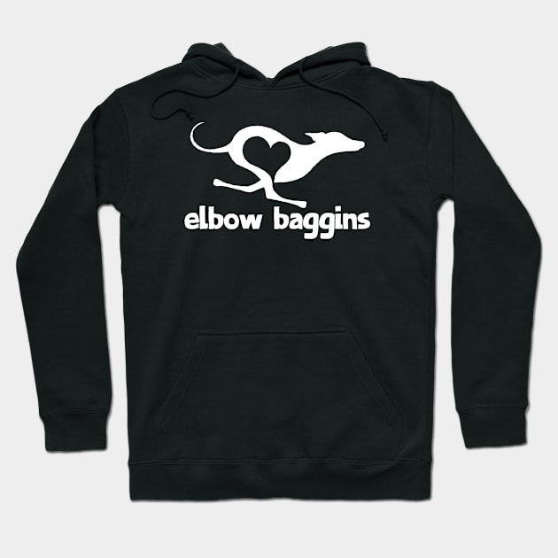 Elbow Baggins hobbit greyhound Hoodie by Houndie Love